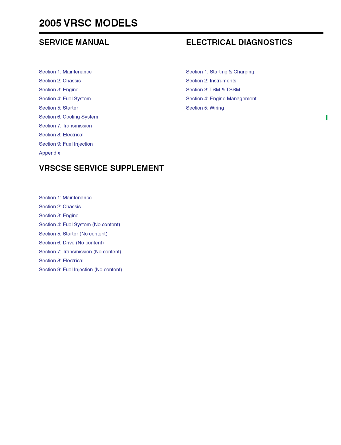 2005 Harley V-Rod Service Repair Manual - Image 2