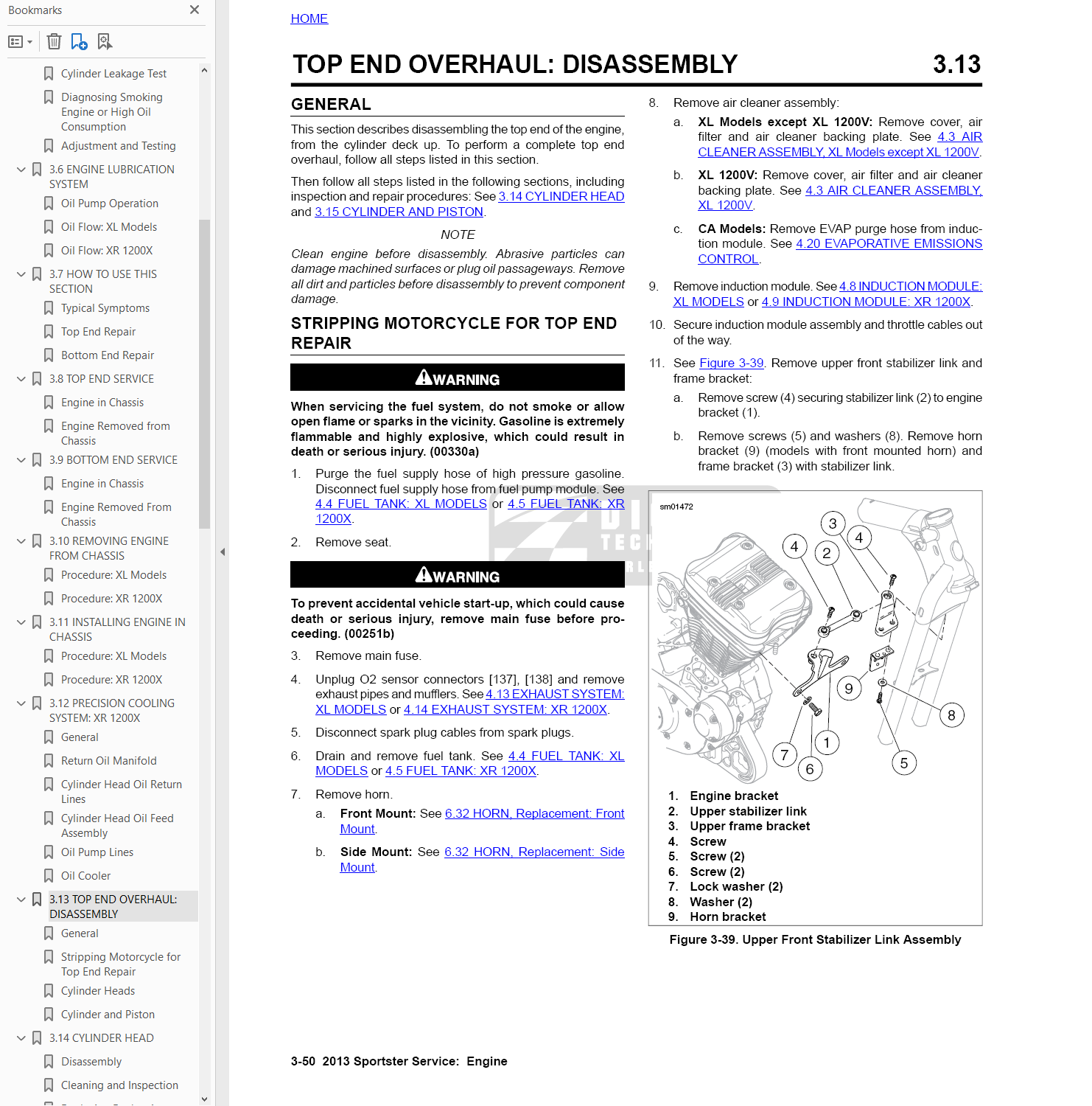 2013 Harley Sportster Service Repair Manual - Image 2